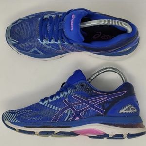 Asics Gel Nimbus 19 Running Shoes T750N sz 7 Blue